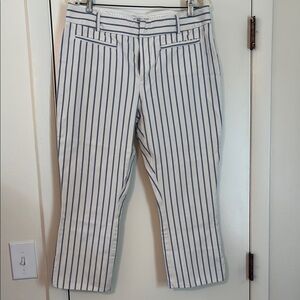 Anthropologie Striped Ankle Pants